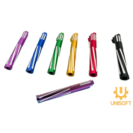 Unisoft Threaded Twisted CNC Swirl Outer Barrel V2 for 5.1 Hi-Capa